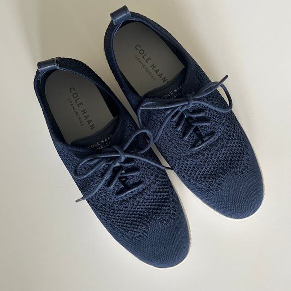 Cole Haan Grand Pro Women's 6 'Contender' Oxford Sneaker Comfort Shoe Navy Blue - Picture 7 of 7